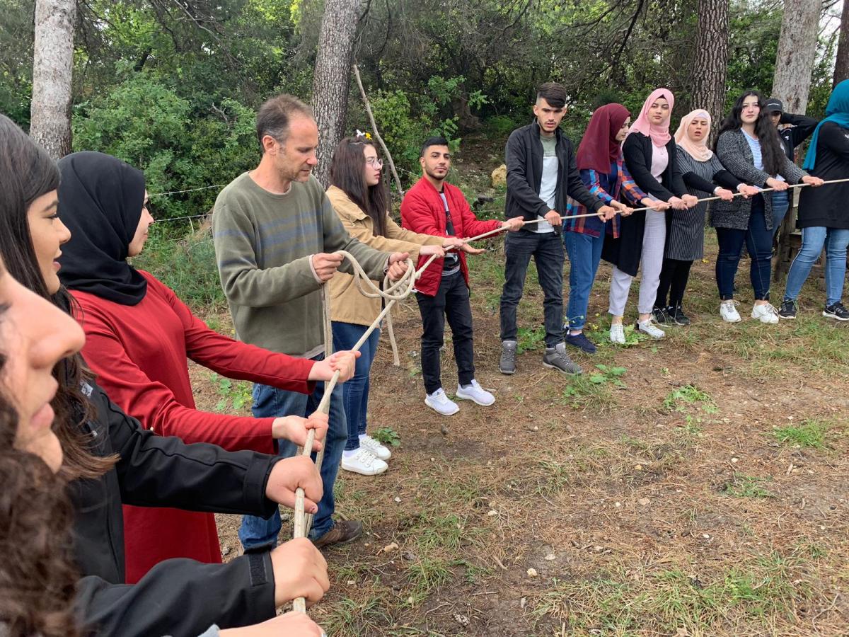 سمينار  شبابي يجمع مجموعه جفرا القياده  ابوسنان ومجموعه طرعان وشبيبه يهوديه 